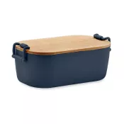 Lunchbox z PP z bambusową pokrywką 700 ml LEKKER Francuski Granat