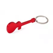 czerwony - Brelok do kluczy, otwieracz do butelek "gitara elektryczna"