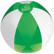 zielony - Dmuchana piłka plażowa transparentna średnica 26 cm