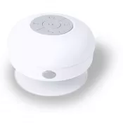 biały - Głośnik bezprzewodowy 3W, stojak na telefon