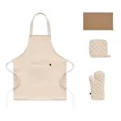Fartuch z rękawicą i łapką 180 g/m² GALA SET Bezowy