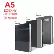 Kalendarz książkowy A5 DZIENNY registry nie wycinane