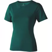 Leśny zielony - Damski t-shirt Nanaimo z krótkim rękawem
