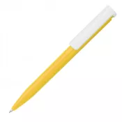 żółty - Długopis reklamowy plastikowy 13758