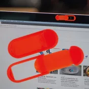 czerwony - Zaślepka na kamerę w laptopie VIVIAN