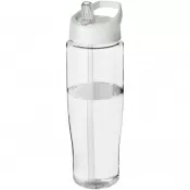 Biały-Przezroczysty - Bidon H2O Tempo® o pojemności 700 ml z wieczkiem z słomką
