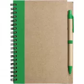 zielony - Notatnik ok. A5 z długopisem | Salvatore
