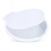 biały - Małe kompaktowe lusterko Charm