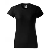 czarny - Koszulka bawełniana damska 160 g/m²  BASIC 134