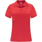 Czerwony - Damska sportowa koszulka polo z poliestru 150 g/m² ROLY MONZHA WOMAN 0410