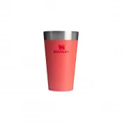 Hot Coral - Kubek Stanley ADVENTURE STACKING BEER PINT 470 ml