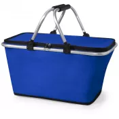 niebieski - Koszyk na zakupy, składany, torba termoizolacyjna
