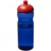 Błękit królewski-Czerwony - Bidon H2O Eco o pojemności 650 ml z wypukłym wieczkiem