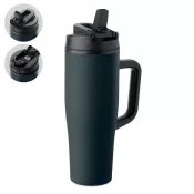 Kubek termiczny ze stali z recyklingu 900 ml ATLANTA Francuski Granat
