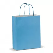 jasnoniebieski - Torba papierowa 24x30x10 cm 120g/m²
