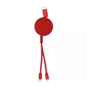czerwony - Freud kabel USB do ładowania