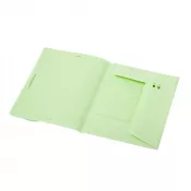 zielony - Teczka na dokumenty ok. A4 ze słomy pszenicznej