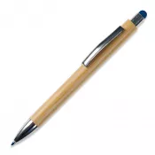 niebieski - Bambusowy długopis Stylus New york