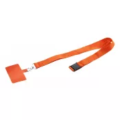 pomarańcz - Revent Call smycz RPET z uchwytem na telefon