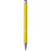Żółty - Moneta długopis z aluminium z recyklingu
