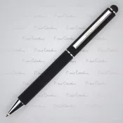 czarny - Długopis metalowy touch pen, soft touch CLAUDIE Pierre Cardin