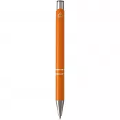 Pomarańczowy - Moneta długopis z aluminium z recyklingu