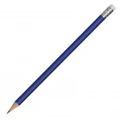 granatowy - Ołówek drewniany z gumką