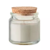 Świeca zapachowa wanilia z korkową pokrywką 70 g VALO Bezowy
