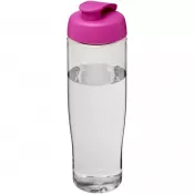 Przezroczysty-Różowy - Bidon H2O Tempo® o pojemności 700 ml z wieczkiem zaciskowym