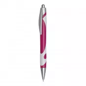 biały, magenta - Długopis