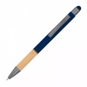 granatowy - Długopis metalowy touch pen soft touch BRYGIDA