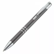 ciemnoszary - Długopis metalowy anodyzowany