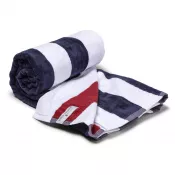 biało / ciemnoniebieski - Ręcznik plażowy Lord Nelson 80x160 cm