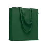 Torba z bawełny organicznej 220 g/m² BENTE COLOUR Ciemnozielony
