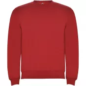 Czerwony - Ulan bluza unisex z zamkiem błyskawicznym na całej długości