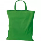 zielony - Torba bawełniana z krótkim uchem 140 g/m² 42x38cm