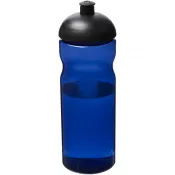 Czarny-Niebieski - Bidon H2O Eco o pojemności 650 ml z wypukłym wieczkiem