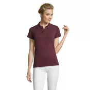 Polo damskie piqué 180 g/m² Sol's PERFECT WOMEN Melanż Czerwonobrunatny