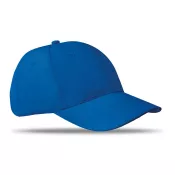 Czapka z daszkiem bawełniana 160 g/m² BASIE APOLLO Niebieski