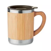 Kubek termiczny w bambusowej obudowie 300 ml MOKKA