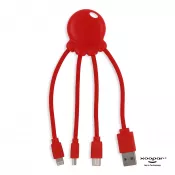 czerwony - 2087 | Xoopar Octopus Charging cable