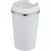Biały - Newport kubek ze stali nierdzewnej, izolowany próżniowo, o pojemności 350 ml, z podwójnymi ściankami