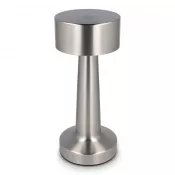 srebrny - Lampa stołowa Lumo z 3 trybami świecenia i możliwością ściemniania