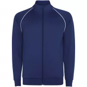 Navy Blue - Męska bluza Valier z zamkiem błyskawicznym na całej długości