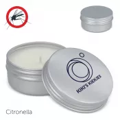 Roślinna świeca odstraszająca owady Citronella w puszce z recyklingu