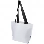 Biały - Duo torba na zakupy z certyfikatem GRS z recyklingu, podwójnie laminowana, 18 l