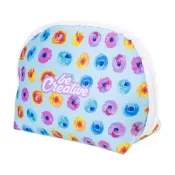 biały - CreaBeauty Soft M personalizowana kosmetyczka RPET