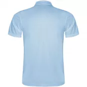 Błękitny - Dziecięca sportowa koszulka polo z poliestru 150 g/m² ROLY MONZHA 