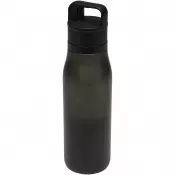 Czarny - SMART - kubek termiczny o pojemności 500 ml wykonany ze stali nierdzewnej pochodzącej z recyklingu (certyfikat RCS), z podwój