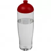 Czerwony-Przezroczysty - Bidon H2O Tempo® o pojemności 700 ml z wypukłym wieczkiem